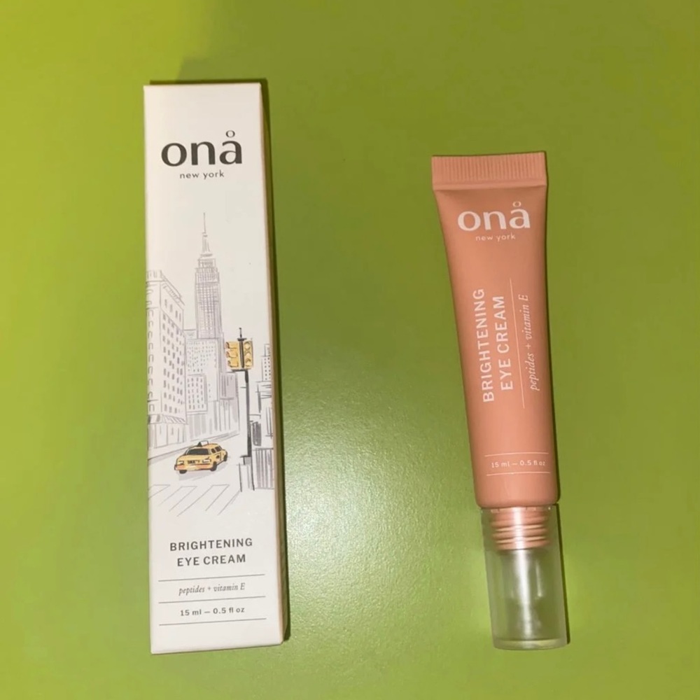 Ona New York Brightening Eye Cream - Peptides + Vitamin E - 15mL/0.5oz